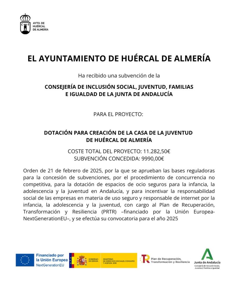 DOTACIÓN PARA CREACIÓN DE LA CASA DE LA JUVENTUD